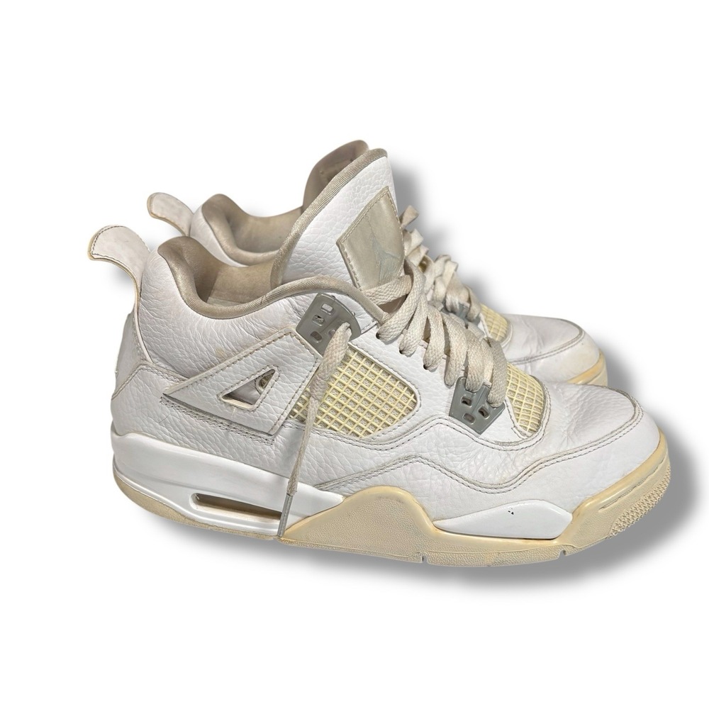 Nike Youth Kids‎ Air Jordan 4 Pure Money 2017 White Retro 408452-100 Sneakers 7Y